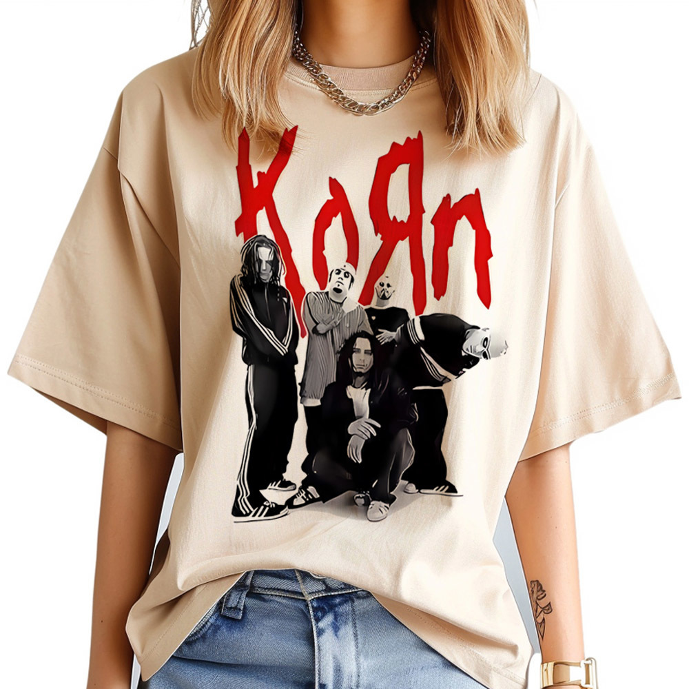 Camiseta Korn para mujer, moda - Women Fashion 80S reseña y precio